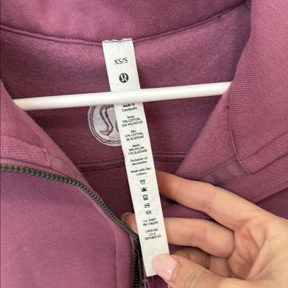 Lululemon Velvet Dust Scuba Half Zip - Picture 2 of 4